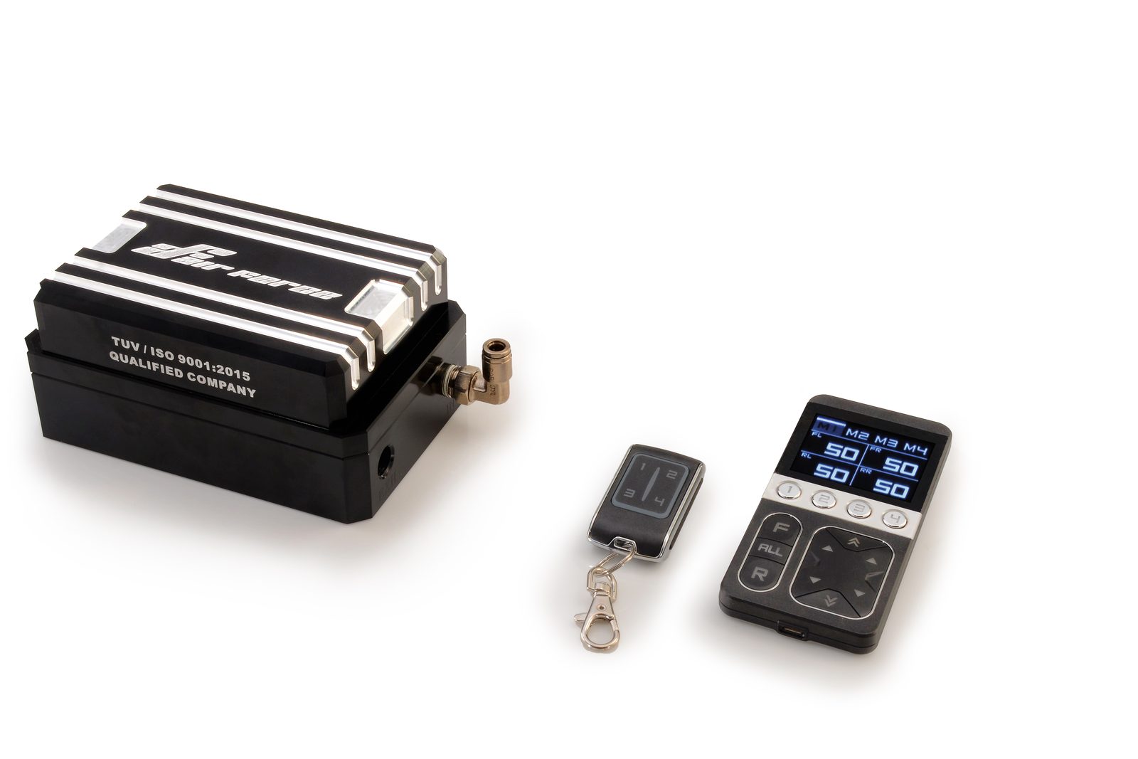 RC1 valve block, handset and key-fob remote