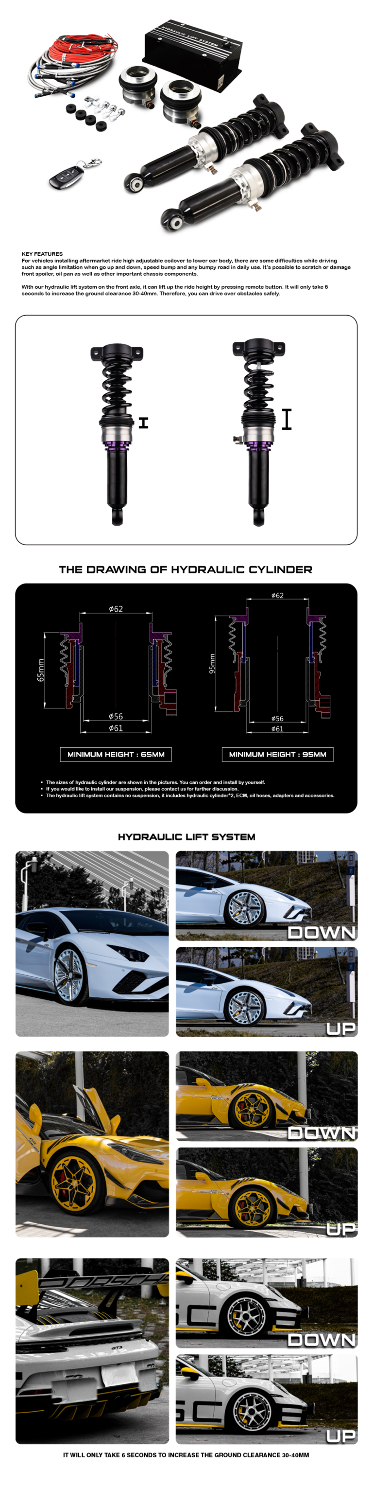 Hydraulic lift system