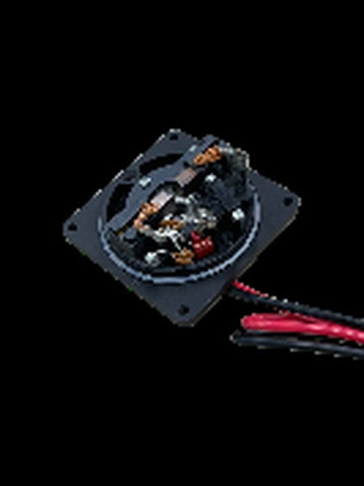 Compressor back case with wires
