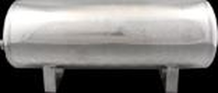 Polished stainless tank