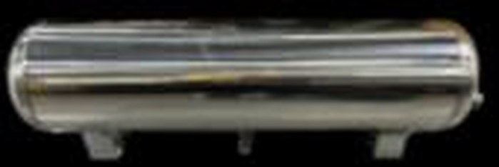 Polished stainless tank