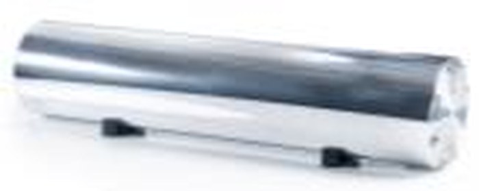 Silver aluminium tank