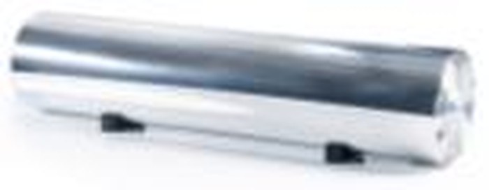 Silver aluminium tank