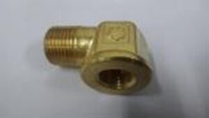 Brass elbow fitting